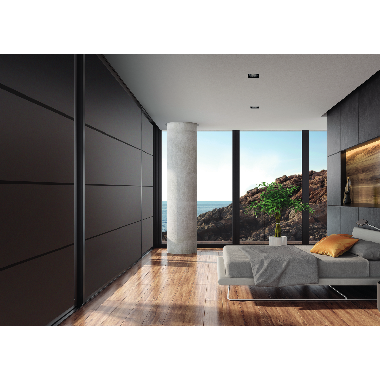 Profil poignée TR10mm Terra 2.6m alu noir  